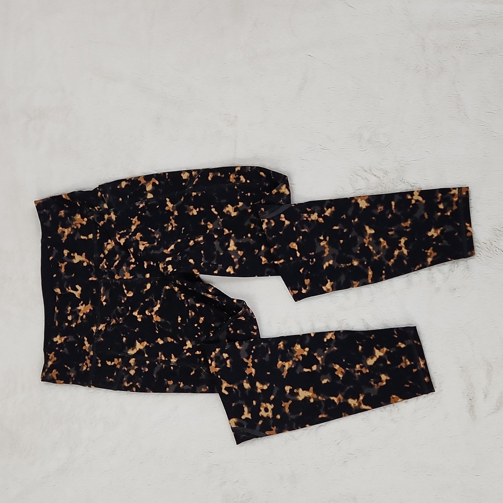 Sweaty Betty The Zero Gravity Black Leopard Print Leggings | Women's Size Small